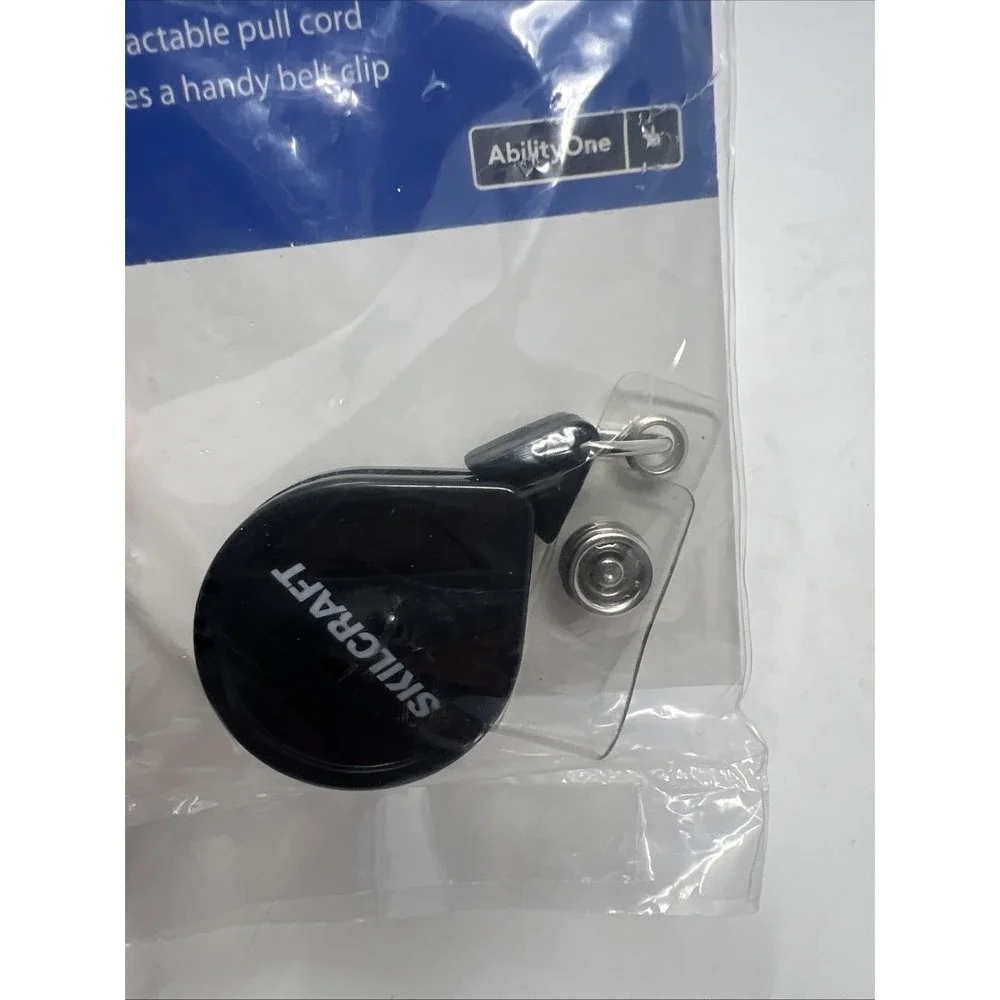 Lot of 2 SKILCRAFT Retractable ID Card Reels 36